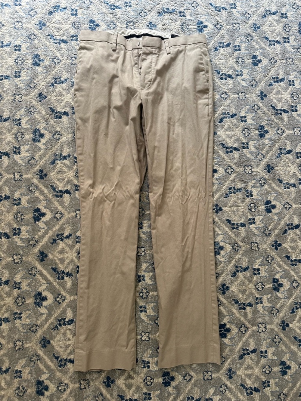Men's Khaki Dress Pants - Slim Fit